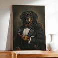 thumbnail image 4 of Hudo Tibetan Mastiff Painting Gentleman Style on Canvas, Tibetan Mastiff Vintage Costume Style Animals Posters For Home Decorations, Living Room, Bathroom Decor, 4 of 5
