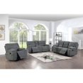 thumbnail image 2 of Ohio Manual Recliner 3Pc Living Room Set Made With Chenille Upholstery in Gray, 2 of 21