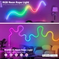 thumbnail image 4 of Lámpara De Cuerda De Neón Lámpara Iluminación de dormitorio RGB luz de cinturón de luz de tira Flexible DIY flexible para fiesta en casa, 4 of 8