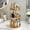 Brown, variant on WFPXAMLZZMD - 360 Rotating Makeup Organizer Countertop 3 Tier Bathroom Organizer Spinning Perfume Organizers, Makeup Carousel Cosmetic Brush Storage for Vanity, Countertop-White