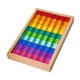 thumbnail image 2 of Juego de bloques de construcción de arcoíris, cubos apilables, suave, con estuche de madera, juego de apilamiento de bloques de construcción para, 2 of 9
