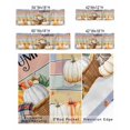 thumbnail image 6 of Kitchen Curtain Valances for Windows,Thanksgiving Pumpkin Autumn Maple Leaf Owl Rod Pocket Small Valance Colorful Stripes,42"x12", 6 of 9