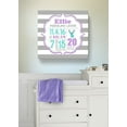 thumbnail image 4 of Personalized Canvas Birth Announcement Nursery Decor Gift, Safari Deer Design, Custom Name, Date, Weight & Length, Unique Boys & Girls Baby Shower Wall Art Presents, Color Gray # 10, Size - 16x16, 4 of 5