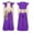 Purple, variant on Yruioon Kids Boys Arabian Prince Suits 2 Piece Cap Long Sleeve Top and Harem Pants Sets Royal Blue 6