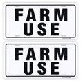thumbnail image 1 of Paquete de 2 letreros con etiqueta de identificación para uso agrícola, 12 "x 6", 0,04 ", letrero reflectante de aluminio, libre de óxido, protección UV y resistente a la intemperie, 1 of 1