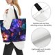 thumbnail image 3 of Disketp Magic Colorful Forest Leaves Bolsa Tote Estampada para Mujer, Bolso de Hombro y de Mano para Compras y Viajes, 3 of 8