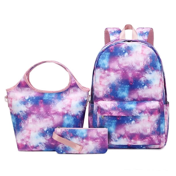 Student School Backpack 3pcs Matching Set Fashion Casual Large-capacity Lightweight Waterproof Kid Schoolbag Handbag Pen Bag Set