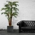 thumbnail image 3 of 72" Tall Palm Tree Artificial Decorative Indoor/ Outdoor Faux with Burlap Kit and Fiberstone Planter By Minx NY, 3 of 4