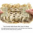 thumbnail image 4 of Extension de Chignon avec Peigne Griffe Queue de Cheval Chignon Décoiffé Chouchou Queue de Cheval Beigne Postiche, 4 of 6
