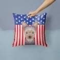 thumbnail image 2 of Flag and Yorkie Puppy Fabric Decorative Pillow BB2162PW1414, 2 of 4