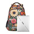 thumbnail image 7 of FORMRS Kids School Backpack Elementary Student Unisex Travel Bookbag with Reflective Stripes, Large Colorful Flowers, 7 of 7