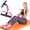 Pink, variant on Multifunction Pedal Resistance Band with Handle, 6-Tube Natural Latex Tension Rope Fitness Equipment, for Abdomen/Waist/Arm/Leg
