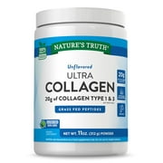 Ultra Collagen Powder | 11oz (312g) | 20g of Collagen Type 1 & 3 | Unflavored | Non-GMO and Gluten Free Supplement | By Nature's Truth