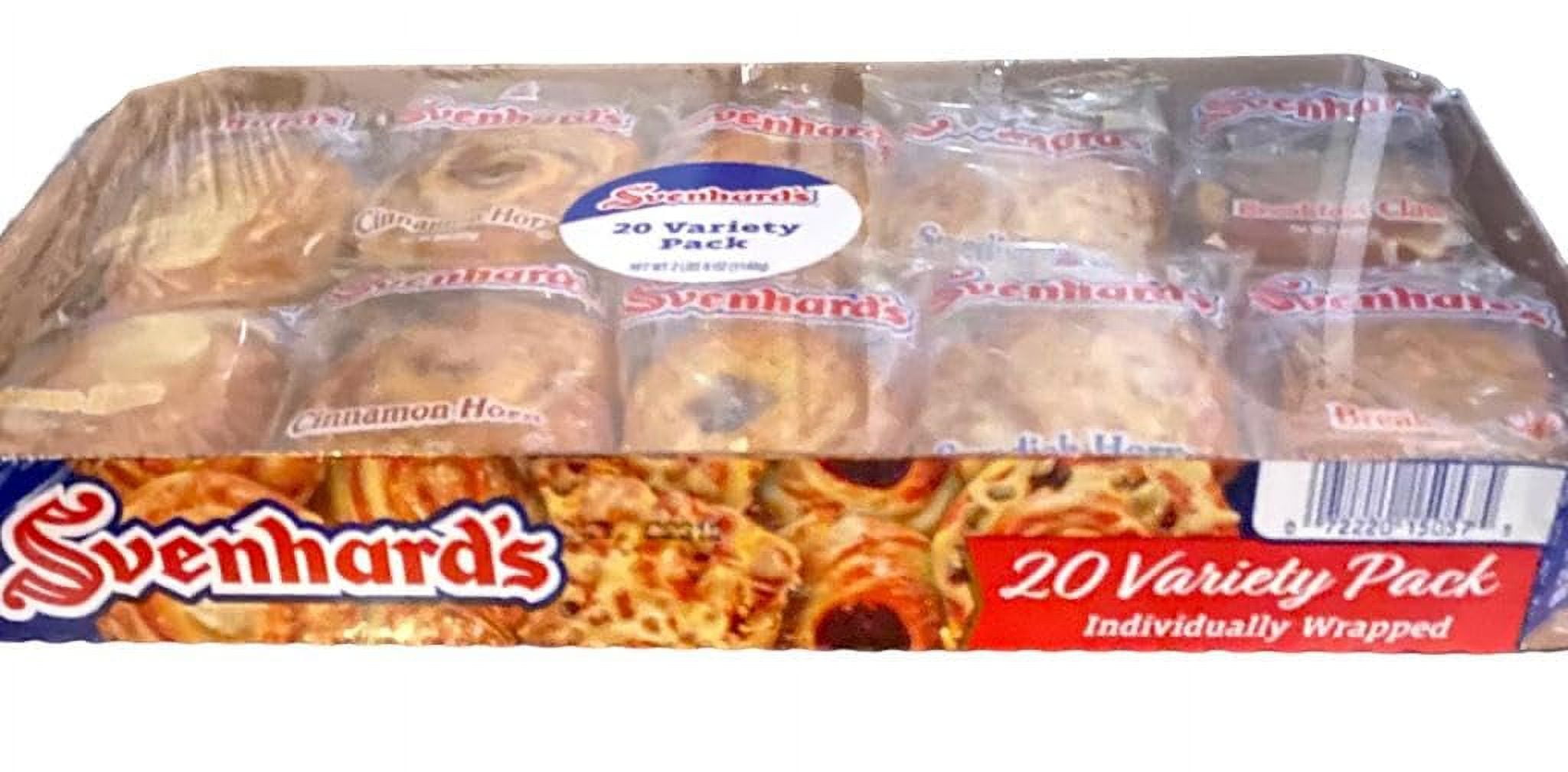 Variety Danish 20 count Cinnamon, Berry, Cheese,raisin,breakfast claw,