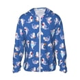 thumbnail image 1 of Vsdgher Fête Requin Imprimé Mignon Sweat à Capuche Adulte pour Hommes Femmes, Manches Longues Protection Solaire Chemises de Pêche pour Course Natation-TG, 1 of 7