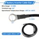 thumbnail image 3 of 1 Pcs Cable Inversor de Batería 10 AWG Gauge 10FT 3/8" Lug Cable de Batería Universal para Automóvil Vehículo Barco RV Solar Cobre Estañado Negro, 3 of 7
