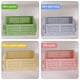 thumbnail image 2 of Paquete de 4 minicestas de plástico para el hogar, organizador de cajas de almacenamiento para la cocina, cestas de almacenamiento plegables apilables, 2 of 5