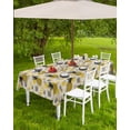 thumbnail image 4 of Outdoor Tablecloth with Umbrella Hole,Pineapple Farm Fruit Watercolor Spillproof Waterproof Table Cloth Zippered Table Covers,Summer Pastoral Vintage Linen Washable Tablecloths for Picnic/Patio, 4 of 6