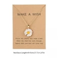 thumbnail image 4 of QQTDFG Adjustable Cute Daisy Flower Necklace Collar Neck Jewelry Sunflower Necklace-white, 4 of 9