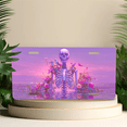 thumbnail image 4 of 1 Pcs 2D Flat License Plate Covers & Frames, Skeleton Surrounded For Decorative Front, Waterproof For Decoration Aluminum License Plate Covers & Frames Cover For Men Women, 12" X 6", 4 of 6