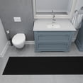 thumbnail image 4 of Ottomanson Plush Shag Bath Rug, Non-Slip Bathroom Mat with Rubber Backing, 24" x 48", Black, 4 of 8