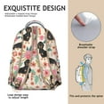 thumbnail image 5 of Dog in Sweater Backpack - Cozy Winter Theme for Students, Seasonal Gift Idea, Insulated Side Pocket for Snacks or Hand Warmers, 5 of 6