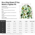 thumbnail image 5 of Pofeuu Green Avocado Print Sun Protection Outdoor Lightweight Full Zip UV Cooling Hoodie Long Sleeve Summer Clothing for Outdoor Hiking-Large, 5 of 5