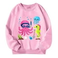 thumbnail image 3 of WOYY Big Boys Sweatshirt Cute Cartoon Print Crew Neck Pullover Sports Shirt, Sizes 11-12, 3 of 3