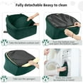 thumbnail image 6 of Dog Car Seat for Small Medium Dogs,Detachable Washable Dog Booster Seat Under 30lbs, Pet Car Seats Travel Bed with Storage Pockets and Safety Belt(Green), 6 of 12