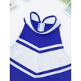 thumbnail image 7 of Lejafay Kids Girls Cheerleading Outfit Sleeveless Tops with Pleated Skirt Set Costume Blue&White 8, 7 of 7