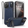 thumbnail image 1 of Funda de piel con función atril magnética WTCASE para iPhone 17 Pro Max, 1 of 8