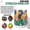 thumbnail image 6 of Biddlebee 12oz Insulated Stainless Steel Stemless Wine Tumbler, Faith, 6 of 10