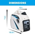 thumbnail image 2 of Pulsar 2300-Watt Super Quiet Gasoline Powered Inverter Generator with USB, 2 of 14