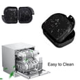 thumbnail image 4 of Black Denture Storage Box with Lid, Protective Denture Tray and Retainer Case, Waterproof Teeth Holder for Molar Storage, 4 of 5