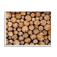thumbnail image 4 of Stupell Industries Tree Logs Lumber Aerial View Modern Photography Photograph White Framed Art Print Wall Art, Design by Jeff Poe Photography, 4 of 5