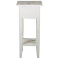 thumbnail image 4 of Sunset Trading Table d'Appoint Étroite en Bois Style Cottage en Blanc Vieilli, 4 of 5