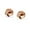 Rose Gold-10MM, variant on LeCalla 925 Sterling Silver Light-Weight Italian Design Love Knot Push Back Stud Earrings Jewelry Gifts for Women and Teen 10MM