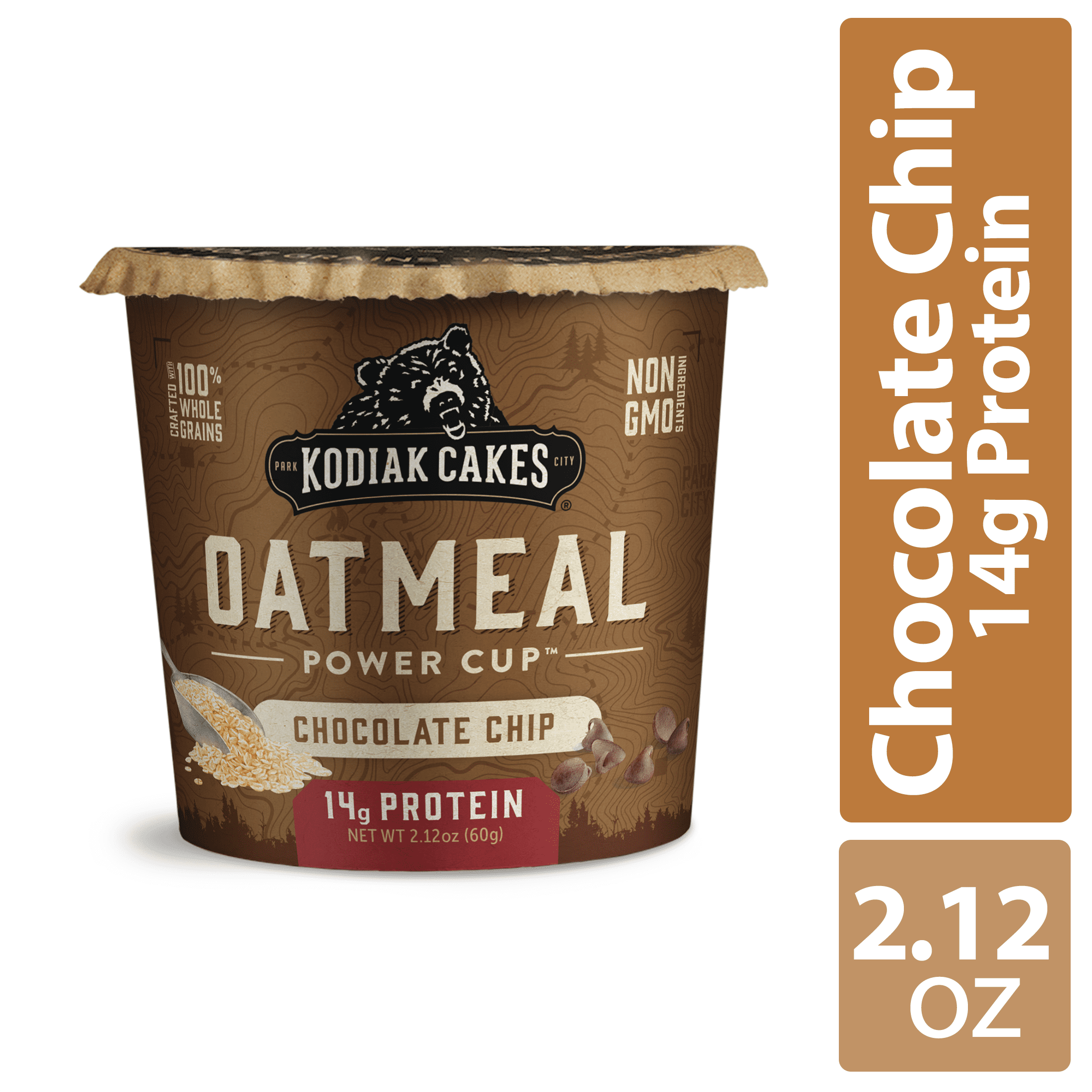 Kodiak Protein-Packed Chocolate Chip Instant Oatmeal Cup, 2.12 oz