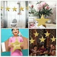 thumbnail image 3 of Miangastore Decor Cardboard Stars Golden Paper Star Pendant 20pcs, 3 of 8