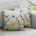 thumbnail image 3 of Spring Pillow Covers Set of 2, Leaves Decor Throw Pillows Summer Spring Decorations Pillowcase Square Outdoor Cushion Case for Couch Home, 3 of 7