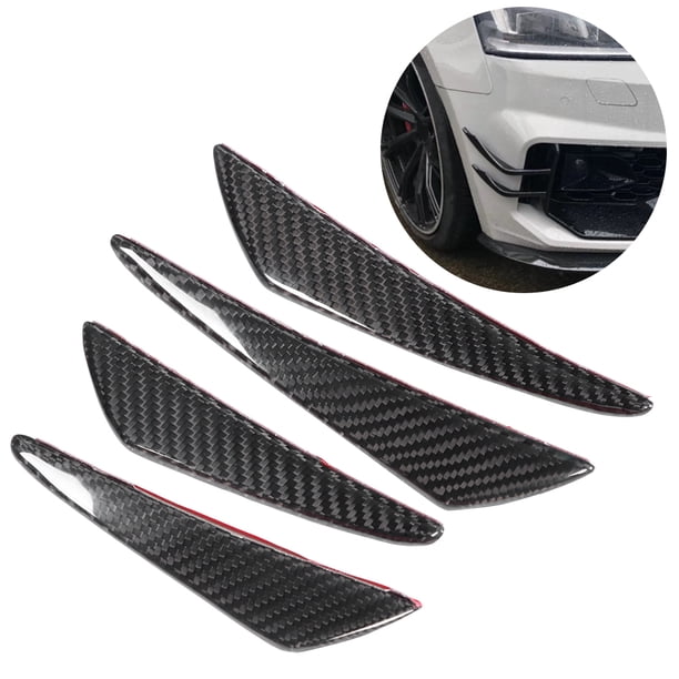 4 Unids/set Universal De Fibra De Carbono Parachoques Canards Alerón De Labios Apto Para