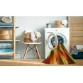 thumbnail image 2 of Ahgly Company Machine Washable Indoor Round Transitional Red Area Rugs, 6' Round, 2 of 7