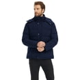 thumbnail image 4 of Wantdo Men's Big and Tall Winter Coat Recycled Waterproof Insulated Puffer Jacket Hooded Winter Clothes Navy 2XL, 4 of 13