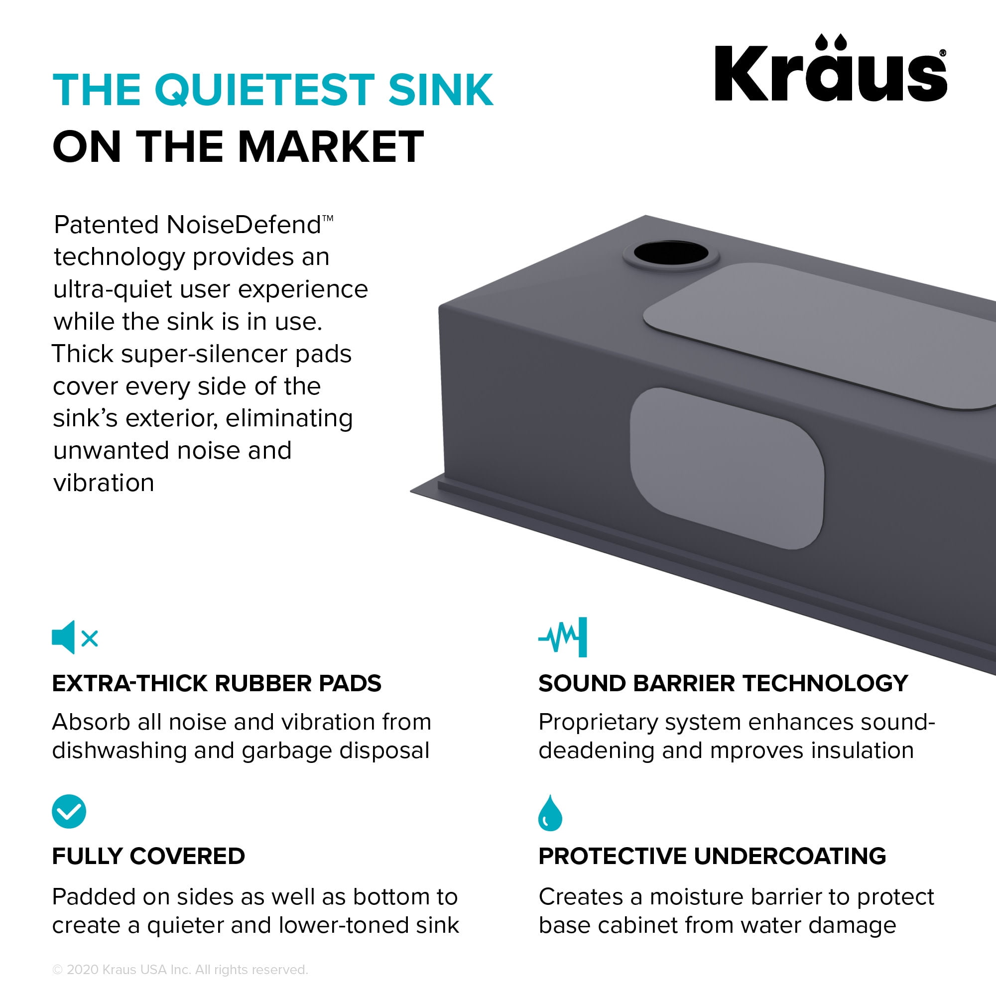 Kraus Kore Workstation 33 inch Topmount Drop-In 16 Gauge Stainless Steel Single Bowl Kitchen Sink in PVD Gunmetal Finish with Accessories