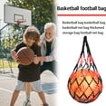 thumbnail image 4 of Bolsa de red para balones de fútbol, ​​almacenamiento de malla para transporte de baloncesto (negro y rojo) Likrtyny Para estrenar, 4 of 6