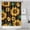 Brown Green Bud, variant on Black White Checker Sunflower Pattern Shower Curtain 36"x72" ,Bathroom Decorative Shower Curtains Set with 12 Hooks,Modern Waterproof Washable Shower Curtain