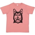 thumbnail image 3 of Inktastic Siberian Husky Sketch Portrait Boys or Girls Toddler T-Shirt, 3 of 5