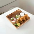 thumbnail image 2 of Bouffe Acacia Wood  Ceramic Food Platter, 2 of 4