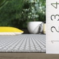 thumbnail image 4 of SAFAVIEH Terrace Bayon Geometric Indoor/Outdoor Area Rug, Grey/Ivory, 9' x 12', 4 of 11