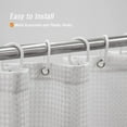 thumbnail image 5 of Gibelle Extra Long Shower Curtain 72 x 84, Tall Sage Green Ombre Shower Curtain for Bathroom, Waffle Weave Fabric Shower Curtain Set with Hooks, Water Repellent, Machine Washable Sage Green 72" W x 84" L, 5 of 7